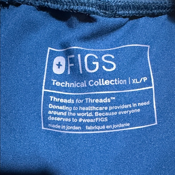 Figs Zamora Jogger Scrub with Orange Drawstring - Picture 5 of 8